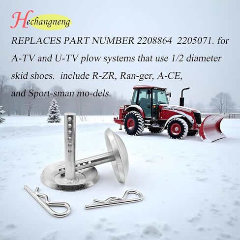 (2/حزمة) 2208864 2205071 أقدام أحذية تزلج على الجليد مع دبابيس كوتر سريعة الفك، استبدال دبوس قابل للتعديل وقاعدة مقاومة للانزلاق من الصلب المقوى لمحراث الثلج in Kuwait