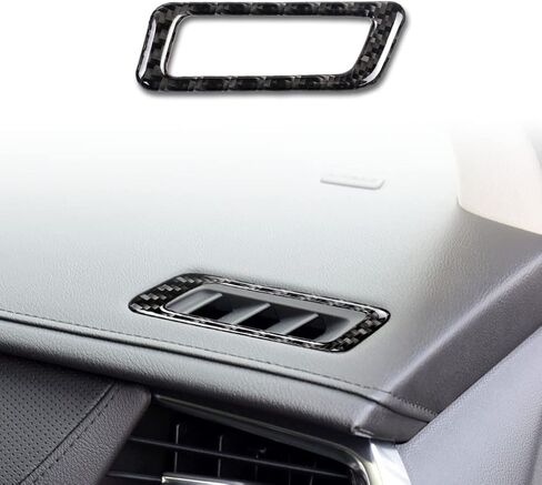 Car Dashboard Panel Main Driver Air Vent Upper Sticker Compatible with Cadillac XT5 2016-2025 XT6 2020-2025 Carbon Fiber Auto Accessories Black in Saudi Arabia