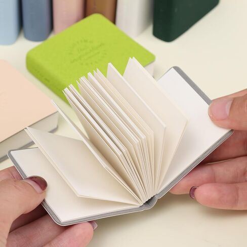 3Pcs/set Mini Bean Notebook PU Leather Cover Pocket Blank Drawing Notebook Student Gift (Retro color) in Saudi Arabia
