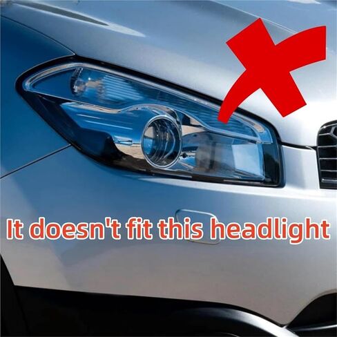 Auto Parts Headlight Housing, Headlight Lens Cover for Nissan for Qashqai 2008 2009 2010 2011 2012 2013 2014 2015(Left) in Saudi Arabia