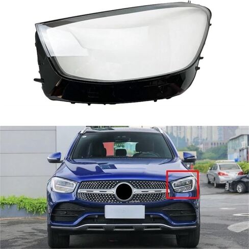 Auto Parts Replacement Transparent PC Headlight Housing for Benz GLC W253 2020 2021 2022 GLC200 GLC260 GLC300(Right) in Saudi Arabia