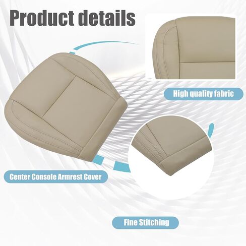غطاء مقعد جلدي بديل سفلي للسائق والراكب من GXARTS باللون العاجي متوافق مع Lexus GS300 GS400 GS430 1998 1999 2000 2001 2002 2003 2004 2005 in Saudi Arabia