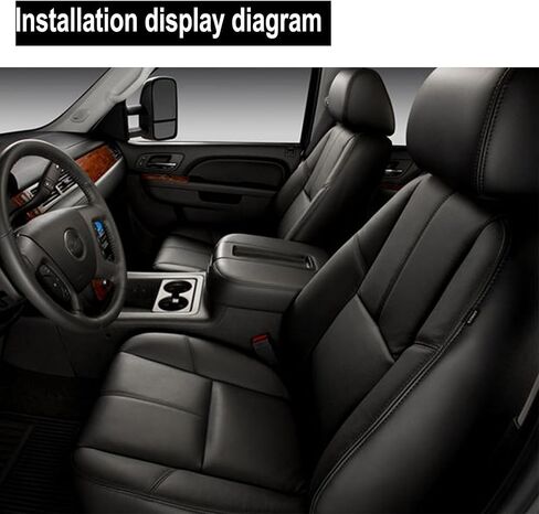 GXARTS Driver Or Passenger Side Top Lean Back Replacemen Leather Seat Cover Black #193 Compatible with Chevy Silverado Suburban Avalanche Tahoe GMC Sierra Yukon 2007 2008 2009 2010 2012 2013 2014 in Saudi Arabia