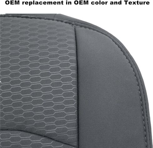 SecosAutoparts Driver & Passenger Side Bottom & Top Lean Back & Armrest Cover Replacement Cloth Seat Cover Gray Compatible with Dodge Ram 1500 2500 3500 4500 5500 2013 2014 2015 2016 2017 2018 in Saudi Arabia