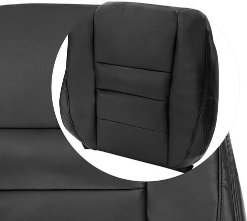 GXARTS Driver Side Top Lean Back Replacement Leather Seat Cover Black Compatible with Honda Accord Sedan 4 Door 2008 2009 2010 2011 2012 in Saudi Arabia