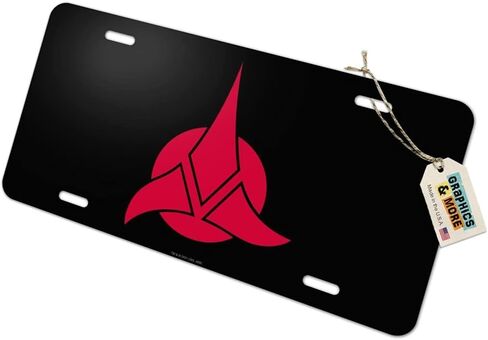 GRAPHICS & MORE Star Trek Klingon Shield Novelty Metal Vanity Tag License Plate in Saudi Arabia