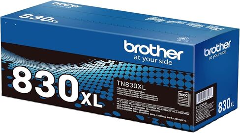 خرطوشة حبر طابعة Brother حقيقية TN830XL ​​2PK سوداء عالية الإنتاجية - عبوة من قطعتين - طباعة ما يصل إلى 3000 صفحة لكل منها (1) in Kuwait