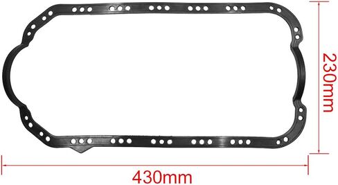 X AUTOHAUX Black 43cm x 23cm Engine Oil Pan Gasket for Honda Civic D16 D15 11251-P01-004 in Saudi Arabia