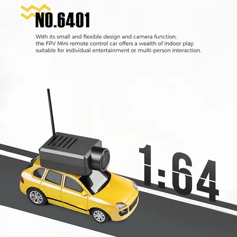 سيارة WLtoys Mini RC، سيارة الانجراف FPV RC بمقياس 1:64 مع كاميرا HD 720P، وجهاز إرسال 2.4 جيجا هرتز، والتحكم في تطبيق WiFi مع ألعاب سباق صغيرة جيروسكوبية للمراهقين والبالغين (رمادي فضي) in Kuwait