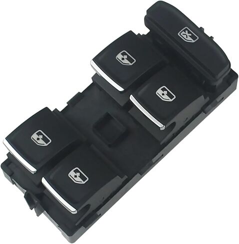 Window Control Switch For For G&olf For MK7 For Passat For B8 5G0959857 Red/White Light Electric Power Window Main Control Button Switch Car Push Button Switches(ElectroplateWhite) in Saudi Arabia