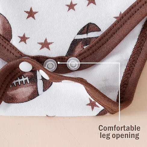 Chichoo Infant Baby Football Baseball Soccer Sport Jersey Outfit Costume Bodysuit Interlock 195 Gsm 0-24 Months in Kuwait