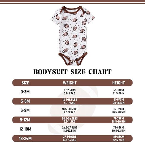 Chichoo Infant Baby Football Baseball Soccer Sport Jersey Outfit Costume Bodysuit Interlock 195 Gsm 0-24 Months in Kuwait