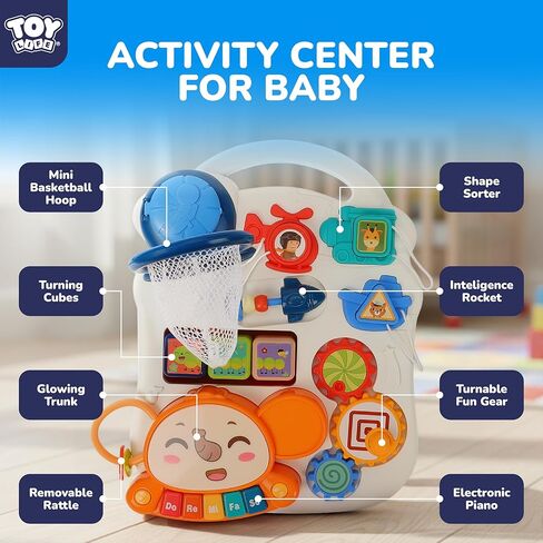 TOY Life Baby Push Walkers for Babies 12 Months Sit to Stand Walker for Baby Girl Boy 3 in 1 Push Toys for Babies Learning to Walk Baby Activity Walker Toddler Walking Toy for Infant Kid 1 Year Old in Kuwait