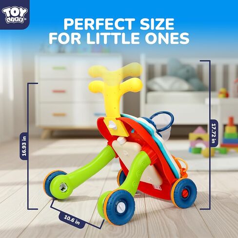TOY Life Baby Push Walkers for Babies 12 Months Sit to Stand Walker for Baby Girl Boy 3 in 1 Push Toys for Babies Learning to Walk Baby Activity Walker Toddler Walking Toy for Infant Kid 1 Year Old in Kuwait