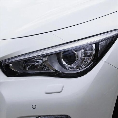 Auto Parts Replacement Transparent PC Lamp Housing Headlight Glass for Infiniti Q50 2013 2014 2015 2016 2017 2018(Left) in Saudi Arabia