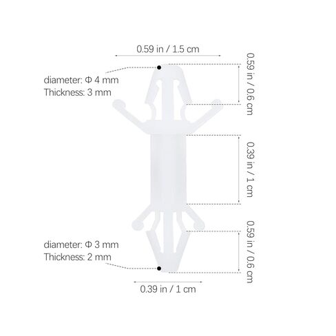 100pcs PCB Board Circuit Board Spacers, Reverse Locking Circuit Boards Support Standoff Fixed Clips B Board Circuit Standoff Plastic Spacers in Kuwait