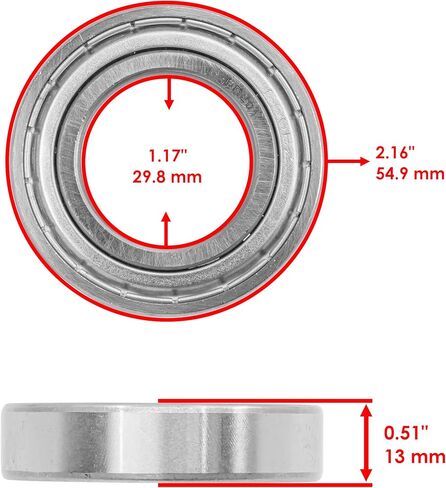 Caltric Axle Rear Hub Bearings Compatible with Yamaha Raptor 90 YFM90 2016-2023 / YFZ50 2017-2023 / Grizzly 90 YFM90 2019-2023 in Saudi Arabia