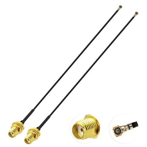Superbat U.fl/IPEX MHF4 Cable Mini PCI to SMA Bulkhead Coaxial Cable 12inch for M.2 NGFF Interface Wireless Routers Mini PCIe Cards Network Extension Pigtail PCI WiFi Repeater 2-Pack in Kuwait
