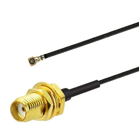 Superbat U.fl/IPEX MHF4 Cable Mini PCI to SMA Bulkhead Coaxial Cable 12inch for M.2 NGFF Interface Wireless Routers Mini PCIe Cards Network Extension Pigtail PCI WiFi Repeater 2-Pack in Kuwait