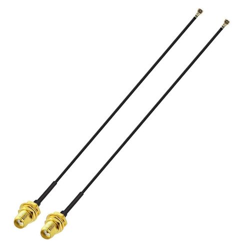 Superbat U.fl/IPEX MHF4 Cable Mini PCI to SMA Bulkhead Coaxial Cable 12inch for M.2 NGFF Interface Wireless Routers Mini PCIe Cards Network Extension Pigtail PCI WiFi Repeater 2-Pack in Kuwait