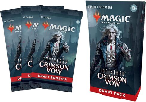 السحر: The Gathering Innistrad: Crimson Vow 3-Booster Draft Pack | 45 بطاقة سحرية in Saudi Arabia