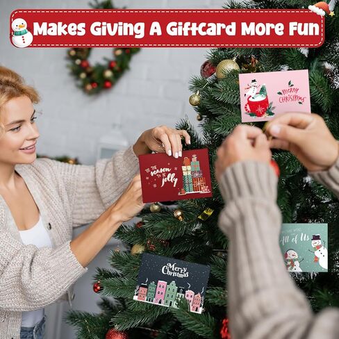 Zhanmai 48 Pcs Christmas Mini Gift Card Envelopes Business Mini Envelopes Gift Card Holder Without Cards for Holiday Greeting Invitation Christmas Festival Party Supplies in Saudi Arabia