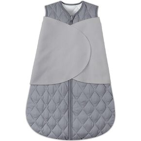 BSTOPPT 100% Cotton Newborn Sleep Sack Swaddle,0-6 Months,3-Way Adjustable Wearable Blanket,TOG 0.5 in Kuwait