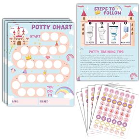 Potty Training Chart, 10 Truck Potty Training Reward Chart for Toilet Success, 8"x10" Routine Calendar with Stickers for Toddler Boys - B03 in Saudi Arabia