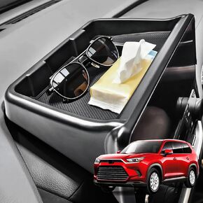 Dashboard Organizer for 2024 2025 Grand Highlander,Upgrade Center Console Screen Organizer for Grand Highlander Accessories,Dash Storage Tray with Anti-Slip Black Pad in Saudi Arabia