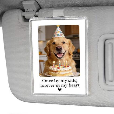 Personalized Pet Photo Car Visor Clip, Dog Remembrance Gift, Dog Sympathy Gifts, Pet Loss Memorial, Pet Remembrance Keepsake, Christmas Memorial Gift for Loss Cat (1) in Saudi Arabia
