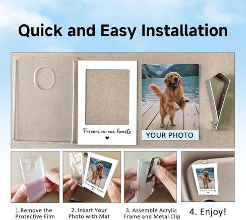 Personalized Pet Photo Car Visor Clip, Dog Remembrance Gift, Dog Sympathy Gifts, Pet Loss Memorial, Pet Remembrance Keepsake, Christmas Memorial Gift for Loss Cat (1) in Saudi Arabia