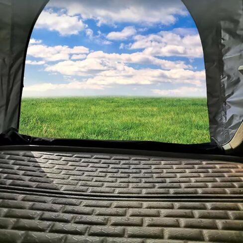 Tailgate Tent SUV Camping Awning Shade Compatible with for Ford Explorer U1 1991–2001 Camping Auto Shade Smooth Ventilation,A-Without Sun Shade Pole-Beige in Saudi Arabia