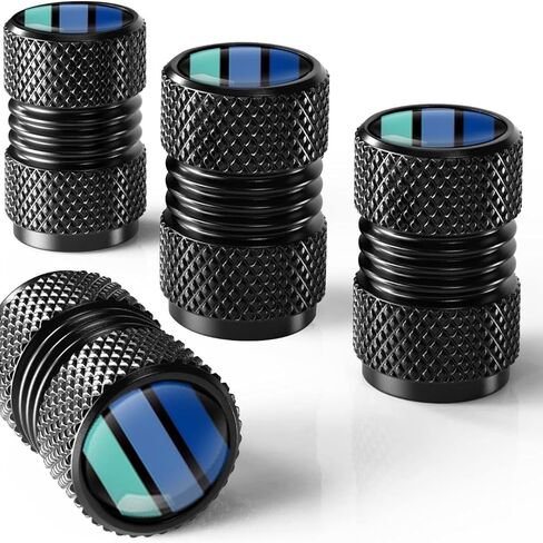 4PCS Tire Valve Stem Caps, Aluminum Tire Valve Caps Universal Stem Covers for Cars Trucks Motorcycles SUVs RV Bikes in Saudi Arabia