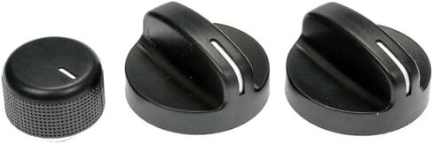 KarParts360 لـ دودج رام 2500/رام 3500 1994 1995 1996 1997 تشكيلة مقبض التحكم في درجة الحرارة | مصنوعة من البلاستيك/الفولاذ | أسود | مع 2 مقبض كبير و1 صغير | استبدال 4882482، 4882511 in Saudi Arabia