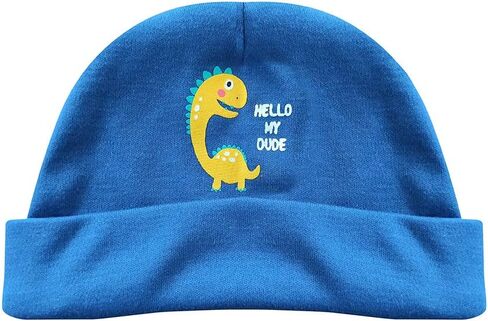 Newborn Baby Soft Cotton Organic Cap and Mitten Set Sunny Hats for Hospital Baby Boy and Girl(0-6 Months) in Saudi Arabia