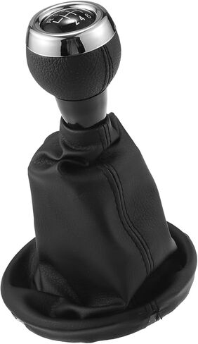 مقبض ناقل الحركة 6 سرعات مع غطاء غبار لميني كوبر R56 2006-2012 / مقبض ذراع ناقل الحركة الأمامي / بلاستيك متين / قطعة واحدة بديلة للعنصر الأسود in Kuwait