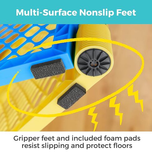 Toddleroo by North States Superyard Colorplay Ultimate 2 Panel Extension, Made in USA: Increases play space up to 34.4 sq. ft. (Adds 64", Multicolor) in Kuwait