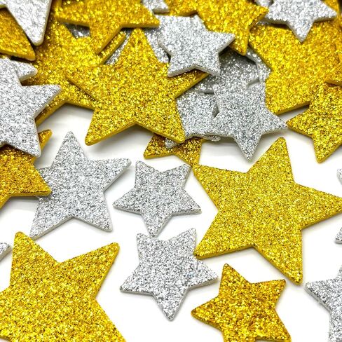 120 قطعة من ملصقات الرغوة اللامعة على شكل نجمة، ملصقات نجوم فضية وذهبية ذاتية اللصق لسجلات القصاصات والحرف اليدوية والبطاقات هدايا DIY عيد الميلاد السنة الجديدة لوازم حفلات أعياد الميلاد in Kuwait