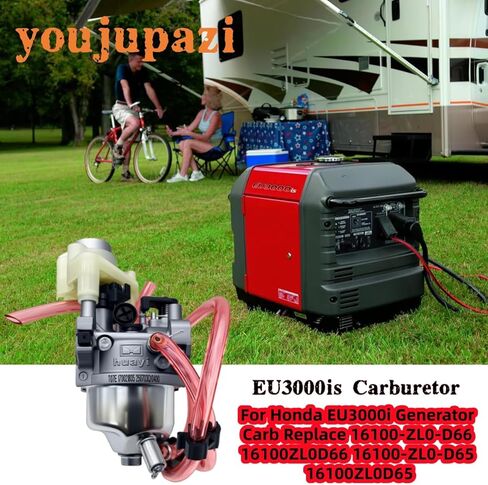 EU3000is Carburetor Fits For Honda EU3000i Generator Carb Replace 16100-ZL0-D66 16100ZL0D66 16100-ZL0-D65 16100ZL0D65 with Spark Plug Fuel Line Gasket kit in Saudi Arabia