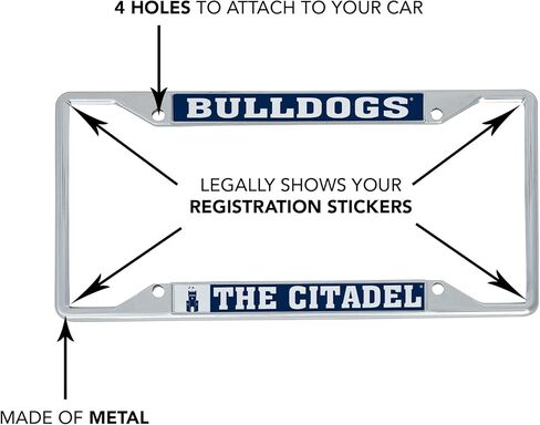 Desert Cactus The Citadel Car Accessories Metal License Plate Frame for Front or Rear of Car (Mascot 2 Pack) in Saudi Arabia