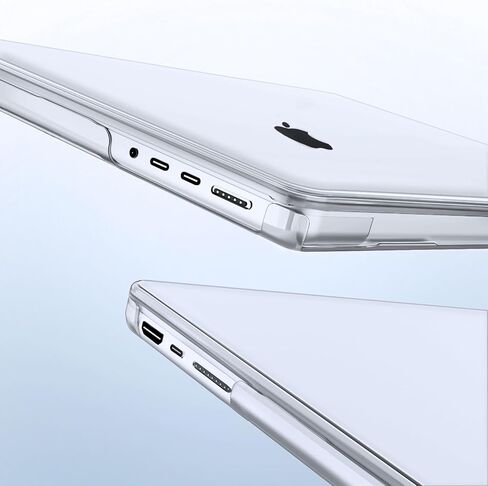 حافظة MOSISO متوافقة مع جهاز MacBook Pro 14 بوصة 2025-2021 M5 M4 M3 M2 M1 A3434 A3112 A3185 A3401 A2918 A2992 A2779 A2442، حافظة بلاستيكية صلبة وغطاء لوحة مفاتيح وغطاء شاشة وغطاء كاميرا ويب، شفاف كريستالي in Saudi Arabia