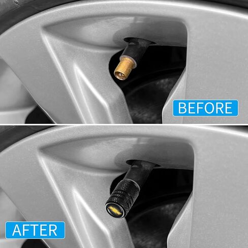 Tire Valve Stem Caps, Compatible with Ford Mustang Series Stem Cap Universal Car Air Cover Car Accessories for Cars, SUV, Truck, Motorcycles 4pcs （Black） in Saudi Arabia