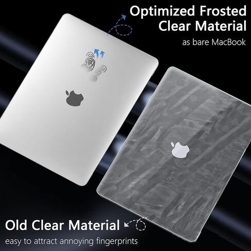 حافظة Batianda Matte رفيعة للغاية لجهاز MacBook Pro 13 بوصة 2022 إصدار 2020 موديل A2338 M1 M2 A2251 A2289 مقاومة لبصمات الأصابع، ملائمة بدقة، متينة مع غطاء لوحة مفاتيح TPU ومحول OTG، شفاف in Saudi Arabia