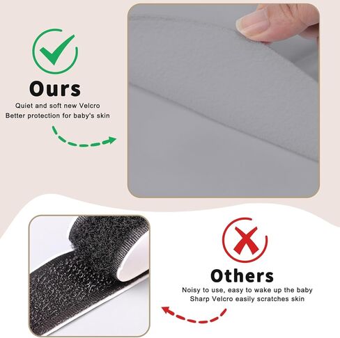 BSTOPPT 100% Cotton Newborn Sleep Sack Swaddle,0-6 Months,3-Way Adjustable Wearable Blanket,TOG 0.5 in Kuwait