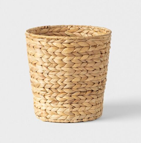 Wicker Trash Can with Lid | Wicker Trash Basket | Wicker Waste Basket for Bathroom, Bedroom, Kitchen, Living Room in Saudi Arabia