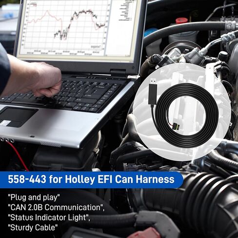 558-443 لـ holley EFI CAN إلى USB Dongle لنظام Holley EFI. متوافق مع أنظمة EFI من سلسلة Sniper وTerminator X وHP وDominator. انتبه بشكل خاص إلى: عدم التوافق Terminator X Max. in Kuwait