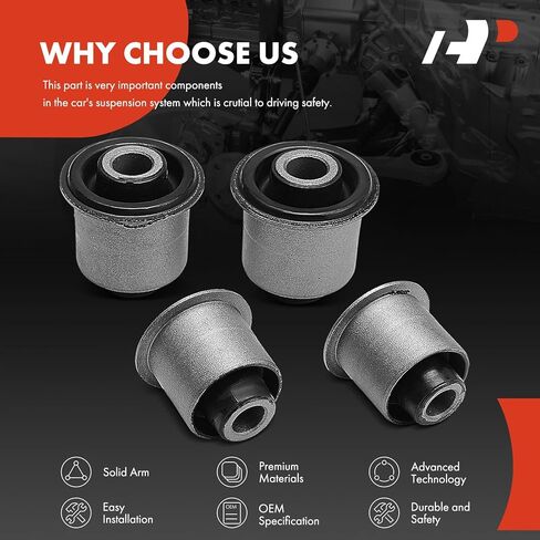 A-Premium 4 x Front Upper Control Arm Bushing Kit, Compatible with Nissan Frontier 2005-2019, Pathfinder 2005-2012, Titan, Armada, Pathfinder Armada, Xterra & Infiniti QX80, QX56 & Suzuki Equator in Saudi Arabia