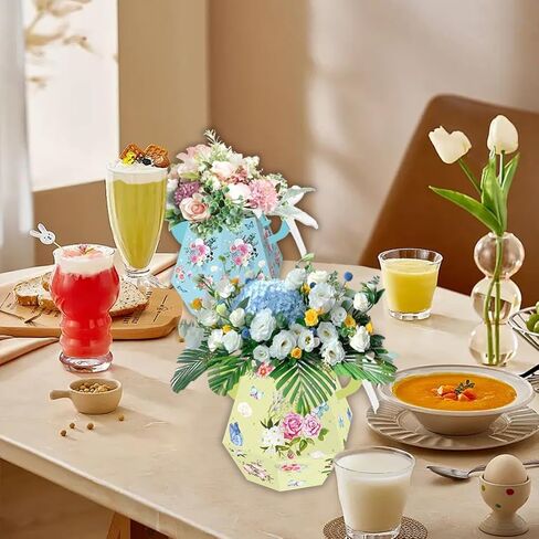12 Pcs Tea Party Decorations, Flower Boxes Centerpiece Floral Teapot Vase Table Decor for Birthday Baby Shower Bridal Wedding Princess Tea Party Decorations Supplies in Saudi Arabia