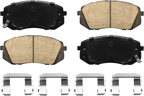 ديترويت المحور - طقم الفرامل الأمامية لـ 2010-2015 Hyundai Tucson، 2011-2016 Kia Sportage دوارات الفرامل ومنصات الفرامل السيراميك 2012 2013 2014 in Saudi Arabia