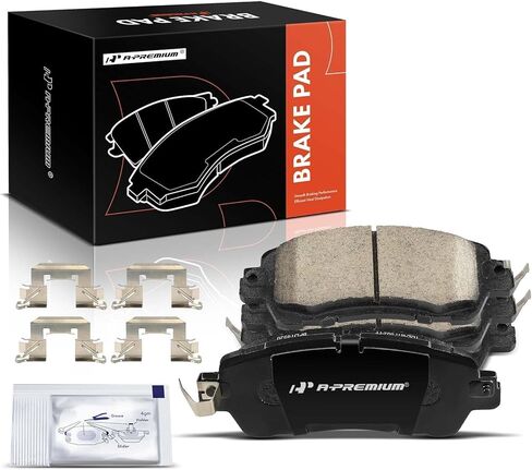 A-Premium Front Ceramic Disc Brake Pads Set Compatible with Toyota Yaris 2019-2020, Yaris iA 2017-2018 & Scion iA 2016, 4 Pcs in Saudi Arabia